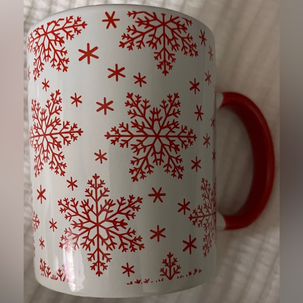 Red Snowflake Mug